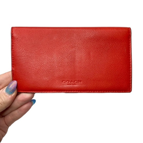 Coach Bags New Coach Red Pebbled Crossgrain Saffiano Leather